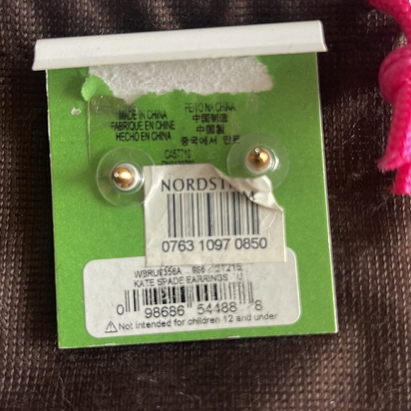 Kate Spade Stud Square Earrings Multicolor - Picture 4 of 4